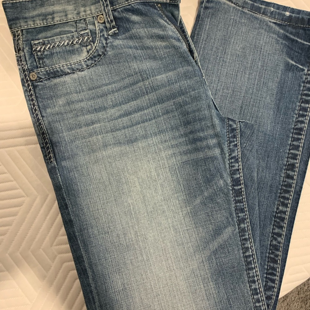 Mens BKE Carter Straight light wash jeans